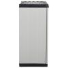 Garden Storage Cabinet with 1 Shelf Gray and Black 26.8"x15.7"x33.5"