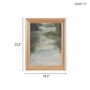 Abstract Landscape Framed Glass Wall Art