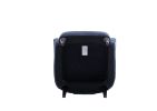 Armchair Modern Accent Sofa Chair with Linen surface,Leisure Chair with solid wood feet for living room bedroom Studio,Blue