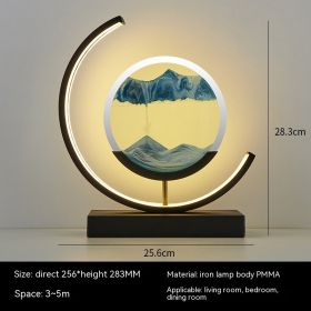 Chinese Style Decorative Glass Hourglass Table Lamp (Option: Green comes from blue andblack-Remote control switch-US)