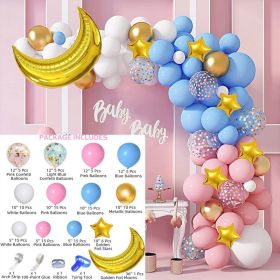 Blue Gender Reveal Theme Arch Balloon Chain Suit (Option: 126pcs Suit)