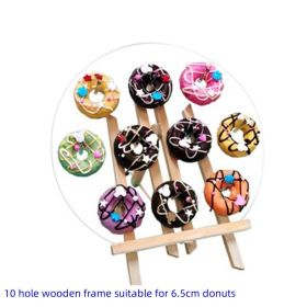 Donut Display Stand Decoration Wedding Wooden Stand Desktop Dessert Table Ice Cream Cone Stand Board (Option: D-Universal)