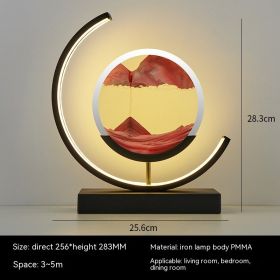 Chinese Style Decorative Glass Hourglass Table Lamp (Option: Red Luan Tianxi Black-Remote control switch-EU)