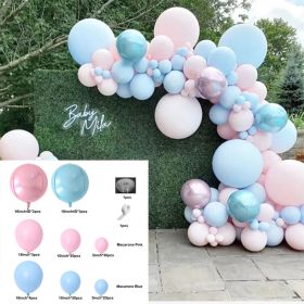 Blue Gender Reveal Theme Arch Balloon Chain Suit (Option: 144pcs Suit B)