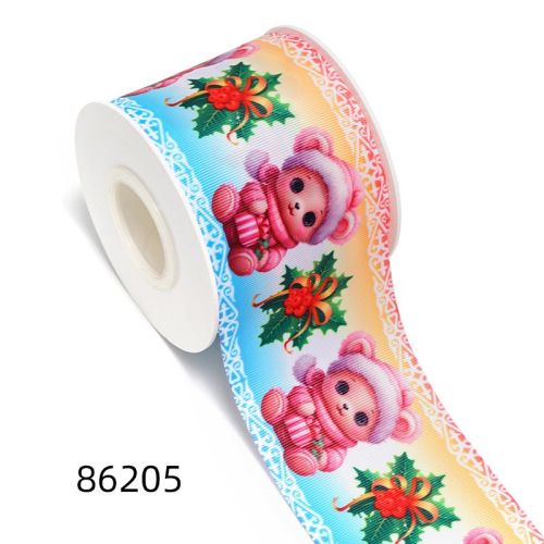 Christmas Printing Thermal Transfer Flower Diy Ribbon Roll