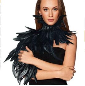 Halloween Costume Small Cape Role Playing Stage Wear (Option: Black off shoulder)