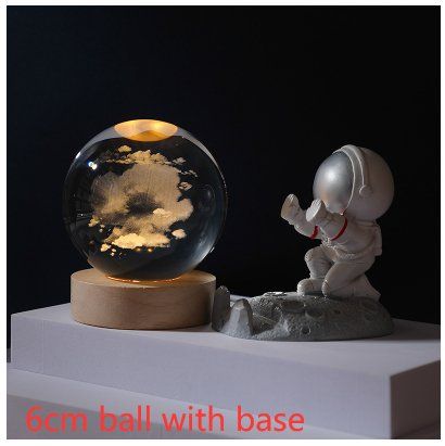 Cosmos Series Luminous Crystal Ball Night Light Desktop Ornament
