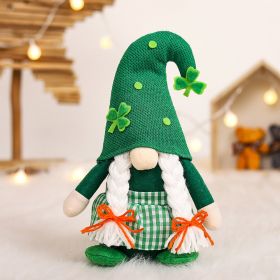 Irish Day Guardian Holy Patrick Forest Man Doll Ornaments Theme Party Decoration (Option: Women's Doll Ornaments)