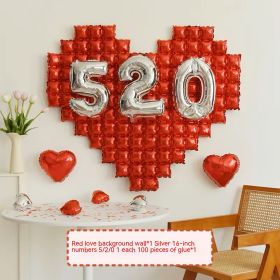 Large Birthday Party Background Wall Balloon (Option: Red LOVE 520 Background Wall)