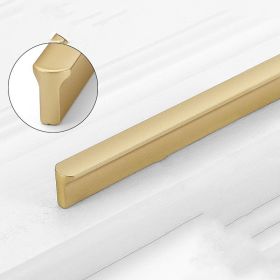 Gold Wardrobe Door Handle Lengthened Aluminum Alloy Cabinet Drawer Cabinet Door Handle (Option: I font Gold1000)