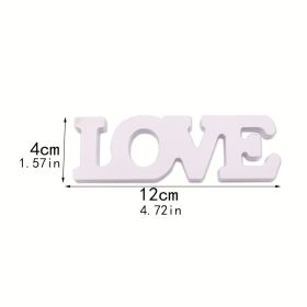 HOME LOVE Letter White HOME Art Decoration Ornaments (Option: Small Size Love)