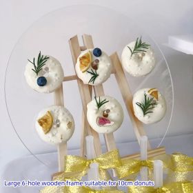 Donut Display Stand Decoration Wedding Wooden Stand Desktop Dessert Table Ice Cream Cone Stand Board (Option: E-Universal)