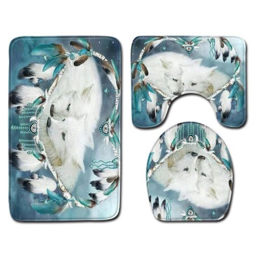 Modern Minimalist Bathroom Mats Three-piece Set