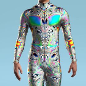 Halloween New 3D Digital Printing One-piece Play Costume (Option: VV037-Adult 4XL)