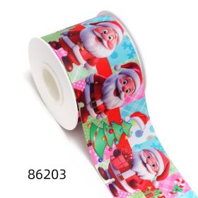 Christmas Printing Thermal Transfer Flower Diy Ribbon Roll (Option: Style 86203-25mm-100yards)