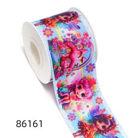 Animal Cartoon Ribbon Printing Ribbon Thermal Transfer Ribbon Flower Diy Ribbon Roll (Option: Style 86161-25mm-50yards)