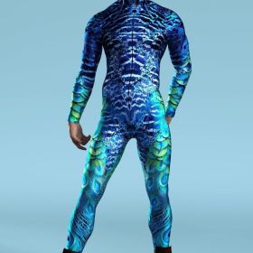 Halloween New 3D Digital Printing One-piece Play Costume (Option: VV023-Children XL 150cm)