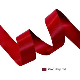 Milk Silk Ribbon DIY Gift Box Packaging Wedding Ribboncolored (Option: Dark Red-16MM)