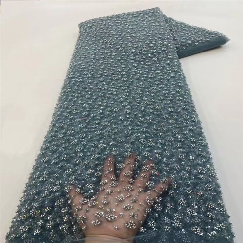 Bubble Beads Tube Embroidery Gown Beads Sequin Sequined Fabric